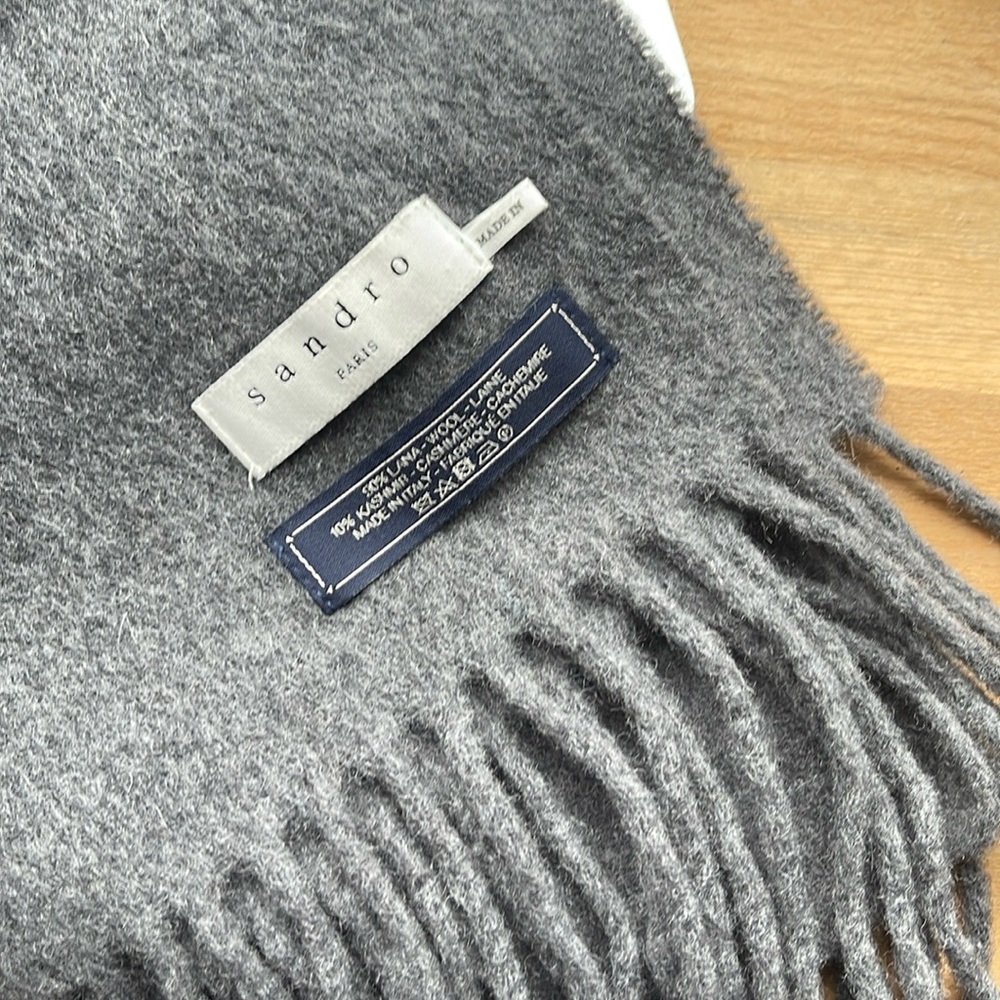 Sandro Wool Cashmere Scarf